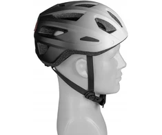 VAYOX Active VA0424WBM baltas ir juodas MTB dviračio šalmas su šviesa (M dydis)
