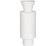 Vaza Ø10.5cm H28cm keraminė/balta