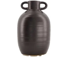 Vaza Ø16.5cm H26cm keraminė/juoda
