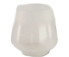 Vaza Ø16.6cm H16.5cm stiklinė/balta
