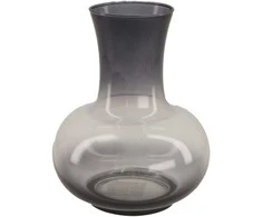 Vaza Ø16cm H20cm stiklinė/pilka