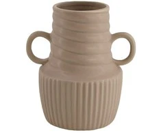 Vaza 16x12.5x17.5cm keraminė/pilka