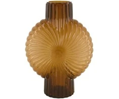 Vaza 18x8.5x25cm stiklinė/ruda