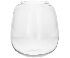 Vaza Amelie Ø18xH20cm stiklinė/skaidri