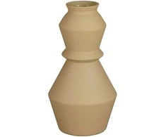 Vaza Ashton Mica Decorations Ø16cm H30cm stiklinė/smėlio sp.