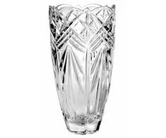 Crystalite Bohemia Vaza 30cm Nova old Pinwheel
