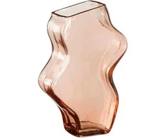 Vaza Charleston Mica Decorations Ø14.5cm H24.5cm stiklinė/švies.ruda