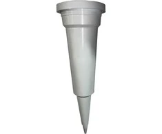 Vaza D9.5cm H31cm plastikinė/balta