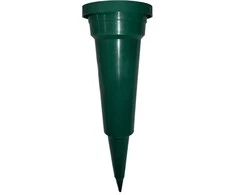 Vaza D9.5cm H31cm plastikinė/žalia