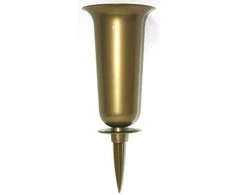 Vaza Dama įsmeigiama į žemę D15.5cm/H37cm aukso spalvos