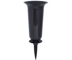 Vaza Dama įsmeigiama į žemę D15.5cm/H37cm juoda