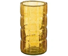 Vaza David Mica Decorations Ø9cm H17cm stiklinė/geltona