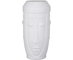 Vaza Falco Ø16cm H33.5cm stiklinė/balta