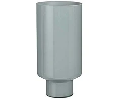Vaza Fallon Mica Decorations Ø24cm H50cm stiklinė/tams.pilka