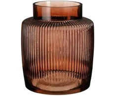 Vaza Hylke Mica Decorations Ø22cm H24cm stiklinė/ruda