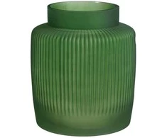 Vaza Hylke Mica Decorations Ø22cm H24cm stiklinė/žalia