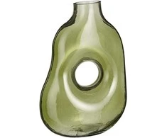 Vaza Jay Mica Decorations L18 W7.5 H22.5cm stiklinė/švies.žalia