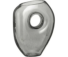 Vaza Jay Mica Decorations L18 W7.5 H22.5cm stiklinė/pilka