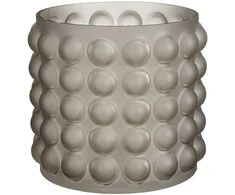 Vaza Jesi Mica Decorations Ø20cm H17cm stiklionė/švies.pilka