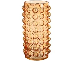 Vaza Lausanne Mica Decorations Ø12cm H25cm stiklinė/oranžinė