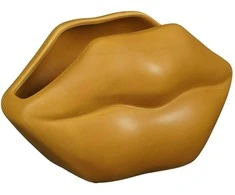 Vaza Lips L17.5xW11.5xH10.5cm keraminis/oranžinis