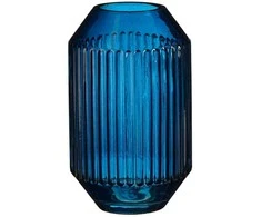 Vaza London Mica Decorations Ø9.5cm H15cm stiklinė/mėlyna