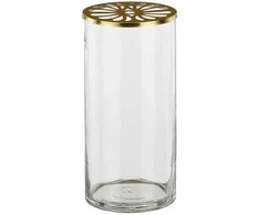 Vaza Mica Decorations Ø9cm H20cm stiklinė/skirtingų sp.