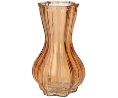 Vaza Miley Ø13xH21cm stiklinė/persikų sp.