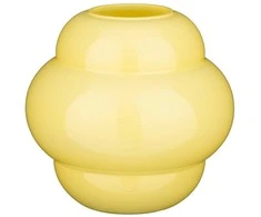 Vaza Modulo Mica Decorations Ø20cm H18.5cm stiklinė/geltona