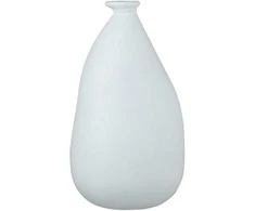 Vaza Organic Ø21cm H36cm stiklinė/balta