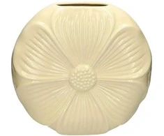 Vaza Petal L23xW6.5xH21cm keraminė/smėlio sp.