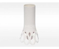 Vaza Roseta D18cm H30cm plastik./kreminės sp.