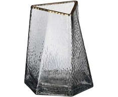 Vaza Rosie Mica Decorations Ø13cm H16cm stiklinė/pilka