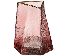Vaza Rosie Mica Decorations Ø13cm H16cm stiklinė/rožinė