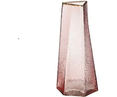 Vaza Rosie Mica Decorations Ø13cm H27cm stiklinė/rožinė