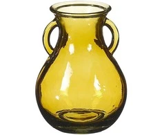 Vaza Sitia Ø12cm H16cm stiklinė/geltona