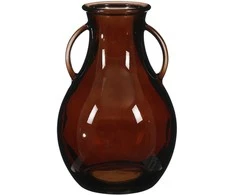 Vaza Sitia Ø20cm H32cm stiklinė/tamsiai ruda