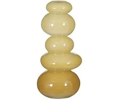 Vaza Stacey Ø10.5cm H24cm stiklinė/šviesiai ruda