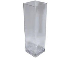 Besk Vaza stiklinė permatoma 12x40cm