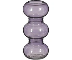 Vaza Tauro Ø8.5cm H19cm stiklinė/violetinė