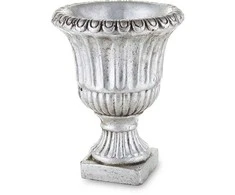 Bikuvalt Vazonas ant kojelės sidabro spalvos betoninis 20x15x15 cm 137383