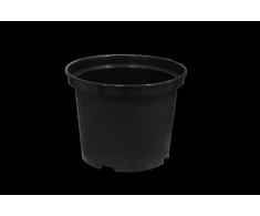 Vazonas BESK Apvalus Juodas 22 cm 5.4 L