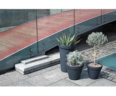 Bikuvalt Vazonas CLASSIC 10 l D300xH260 mm antracito sp. Prosperplast