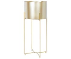 Home4You Vazonas DEIA GOLD L 24,5x23,5xH57cm Auksinė