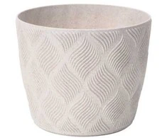 FORM PLASTIC Vazonas Flow Petit Eco, 17 cm, Baltas