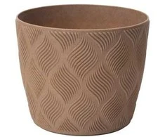 FORM PLASTIC Bikuva.lt Vazonas Flow Petit Eco 19cm, Rudas