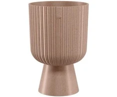 Vazonas FORM PLASTIC Keli Mika Eco Wood 14cm Rudas