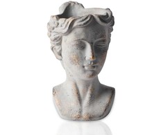 Vazonas galvos formos RUSTIC, cemento sp., 17 x 16 x 24 cm