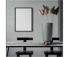 Prosperplast Vazonas GRACIA TUBUS SLIM BETON EFFECT su kojelėmis D239xH445 mm betono sp. Pro