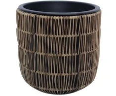 Home4You Vazonas pintas D27xh28cm, šviesiai ruda